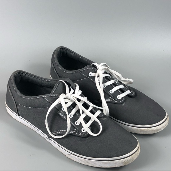 Vans Women’s Low Top Gray Sneakers Size 10 - Picture 6 of 12
